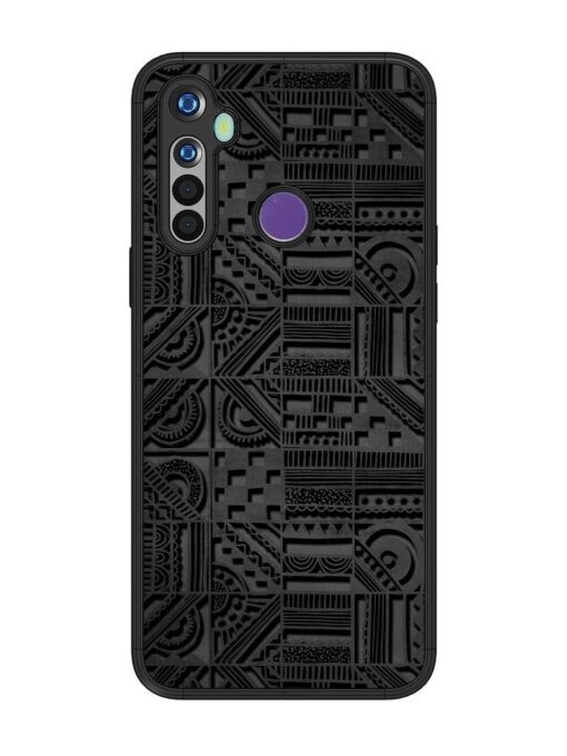 Seamless Pattern Glossy Metal Phone Cover for Realme 5I Zapvi