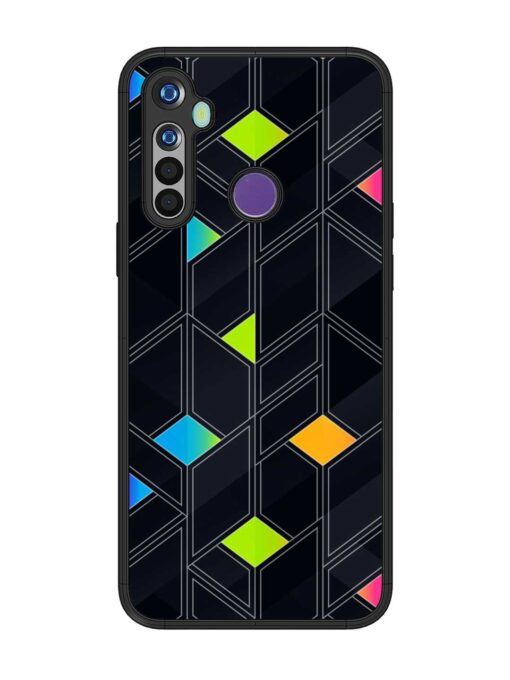 Abstract Mosaic Seamless Glossy Metal Phone Cover for Realme 5I