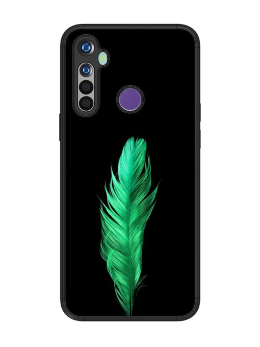 Feather Texture Glossy Metal Phone Cover for Realme 5I