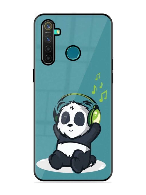 Music Panda Glossy Metal Phone Cover for Realme 5 Pro