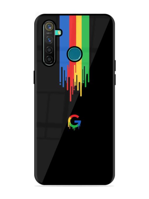 Google Logo Glossy Metal Phone Cover for Realme 5 Pro Zapvi