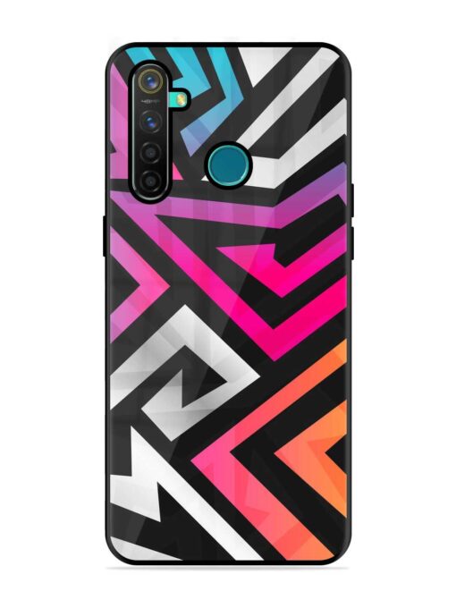 Rainbow Seamless Glossy Metal Phone Cover for Realme 5 Pro