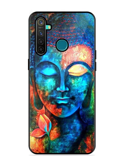 Buddha Painting Glossy Metal Phone Cover for Realme 5 Pro