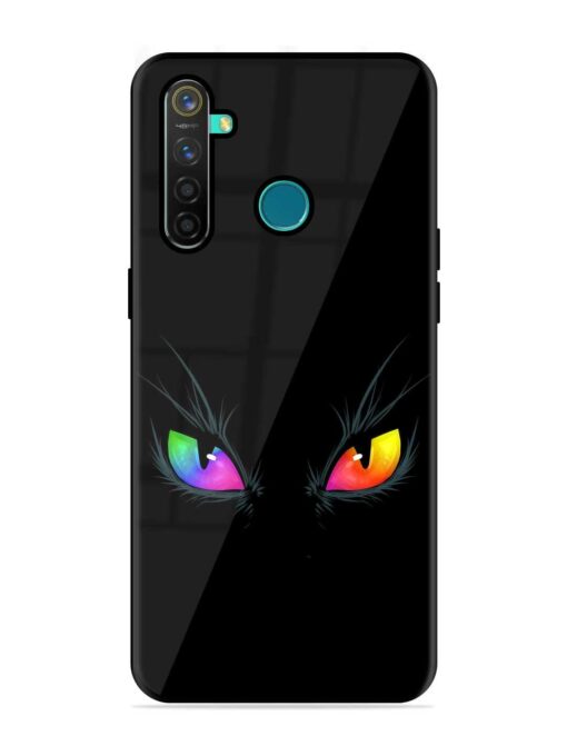 Cat Eyes Glossy Metal Phone Cover for Realme 5 Pro Zapvi