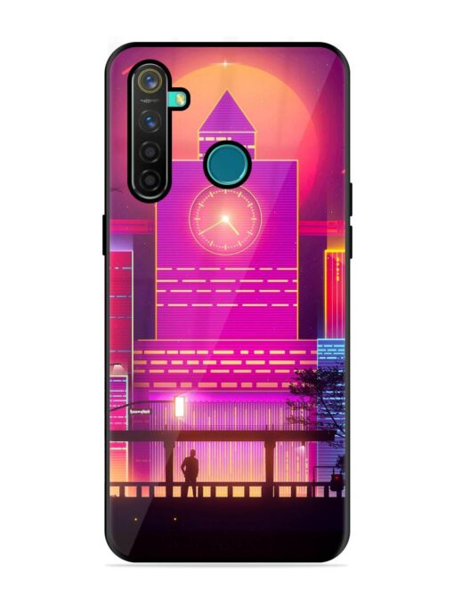 Clock Tower Glossy Metal TPU Phone Cover for Realme 5 Pro