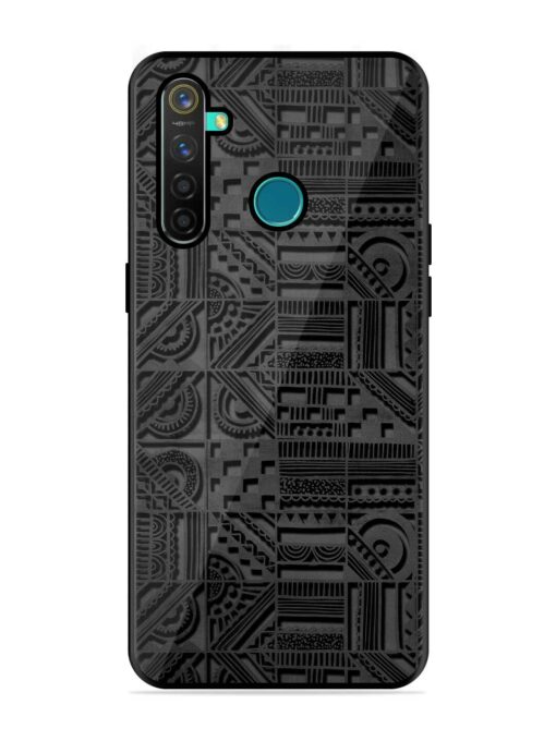 Seamless Pattern Glossy Metal Phone Cover for Realme 5 Pro