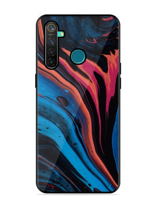 Liquefied Art Glossy Metal TPU Phone Cover for Realme 5 Pro Zapvi