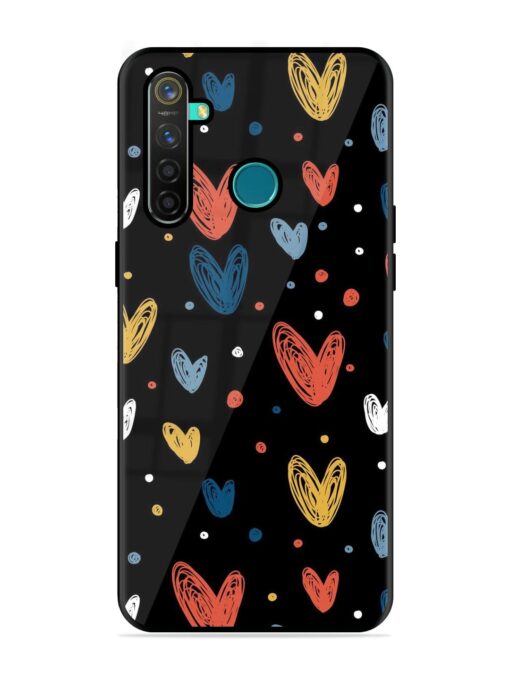 Happy Valentines Day Glossy Metal TPU Phone Cover for Realme 5 Pro Zapvi