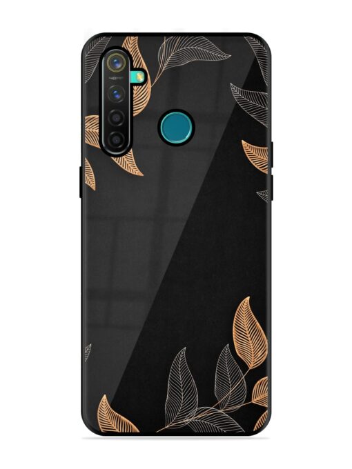 Foliage Art Glossy Metal Phone Cover for Realme 5 Pro Zapvi