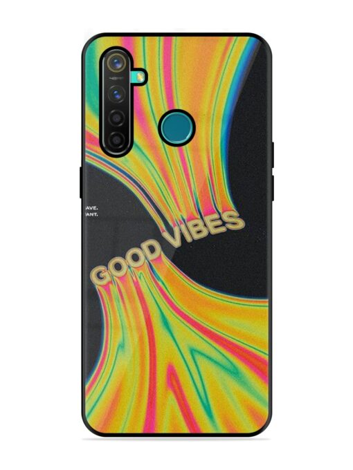 Good Vibes Glossy Metal Phone Cover for Realme 5 Pro