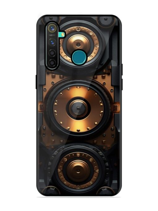 Sound Box Glossy Metal Phone Cover for Realme 5 Pro