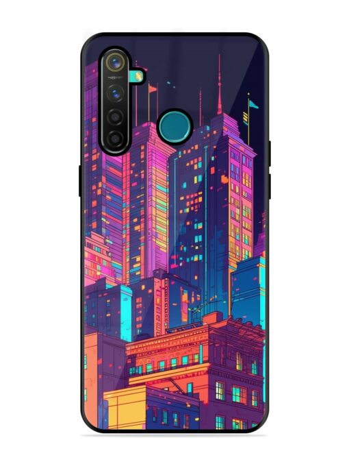 City View Glossy Metal Phone Cover for Realme 5 Pro Zapvi