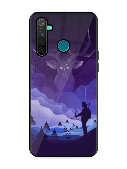 Deer Forest River Glossy Metal Phone Cover for Realme 5 Pro Zapvi