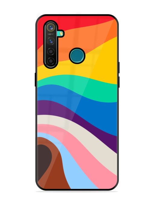 Minimal Pride Art Glossy Metal Phone Cover for Realme 5 Pro Zapvi