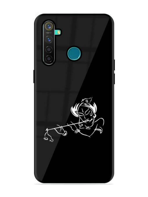 Krishna Flute Glossy Metal Phone Cover for Realme 5 Pro