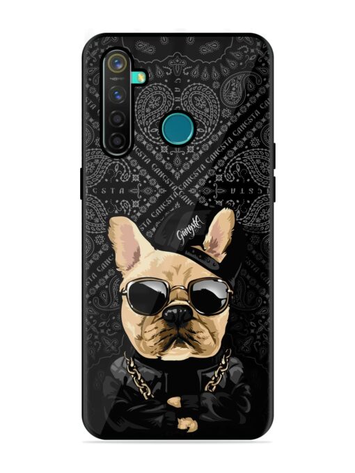 Gangsta Cool Sunmetales Dog Glossy Metal Phone Cover for Realme 5 Pro