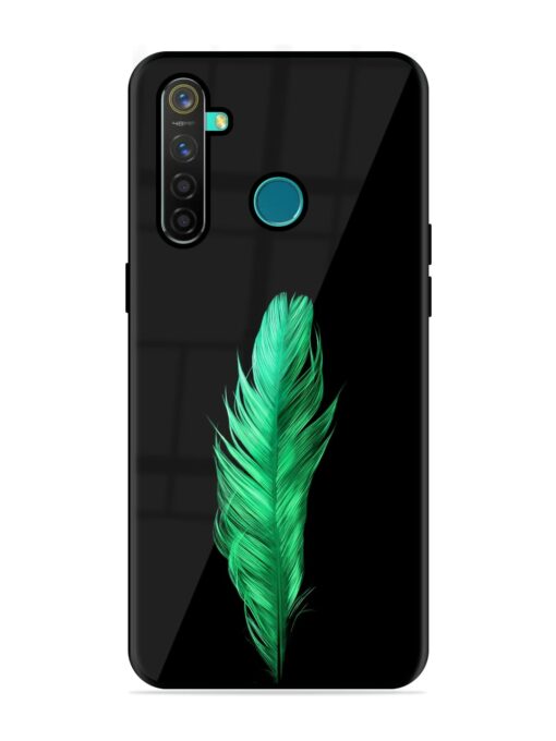 Feather Texture Glossy Metal Phone Cover for Realme 5 Pro