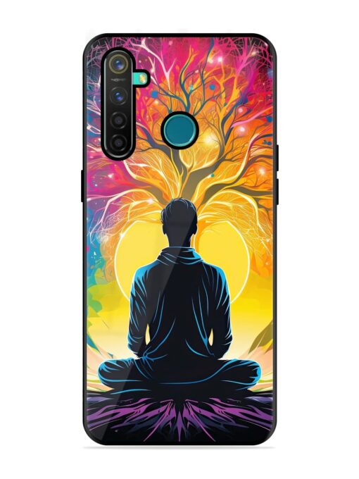 Mind Colourful Glossy Metal Phone Cover for Realme 5 Pro Zapvi