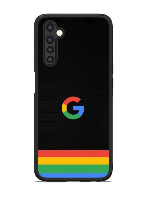 Google Logo Art Glossy Metal Phone Cover for Realme 6