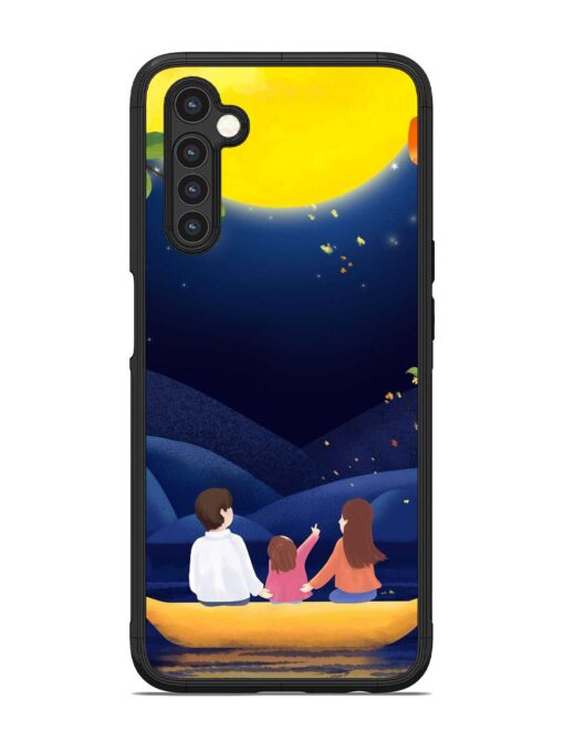 Happy Family And Beautiful View Glossy Metal Phone Cover for Realme 6 Zapvi