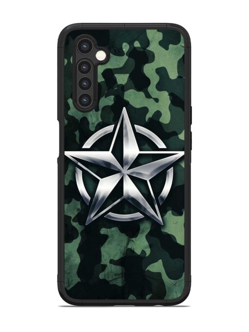 Indian Army Star Design Glossy Metal Phone Cover for Realme 6 Zapvi