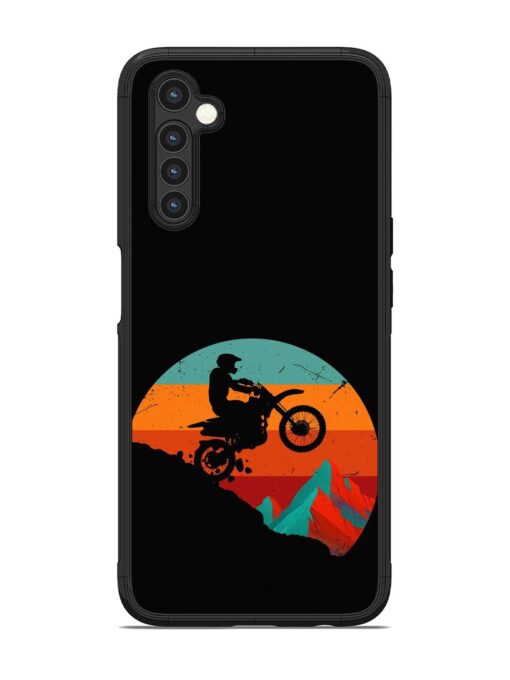 Mountain Bike Glossy Metal Phone Cover for Realme 6 Zapvi