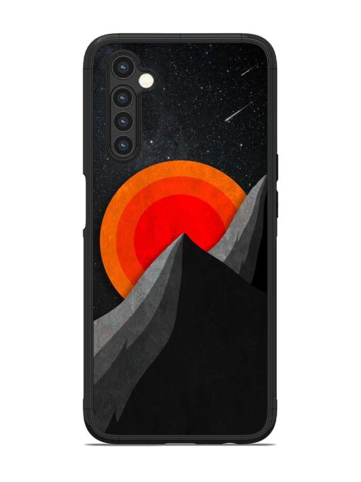 Black Mountain Glossy Metal Phone Cover for Realme 6