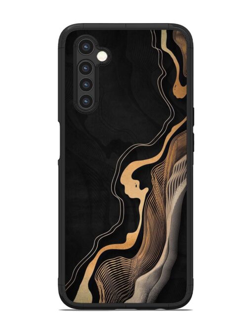 Abstract Art Glossy Metal TPU Phone Cover for Realme 6