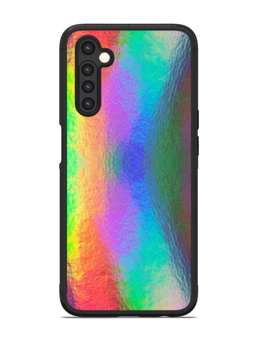 Colorful Holographic Background Glossy Metal TPU Phone Cover for Realme 6 Zapvi