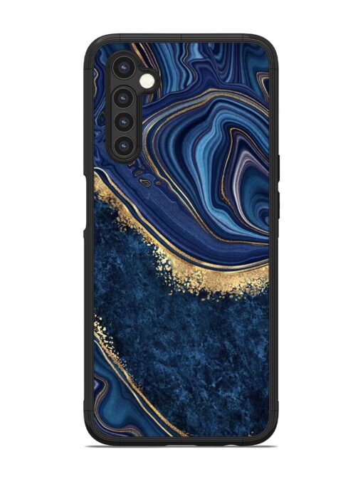 Abstract Background Blue Glossy Metal TPU Phone Cover for Realme 6 Zapvi