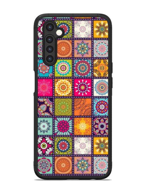 Seamless Pattern Vintage Glossy Metal Phone Cover for Realme 6 Zapvi