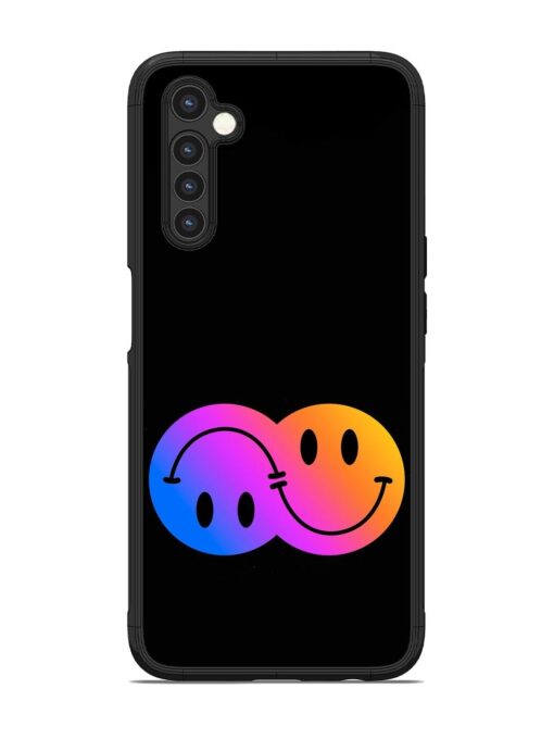 Gradient Smile Art Glossy Metal TPU Phone Cover for Realme 6 Zapvi