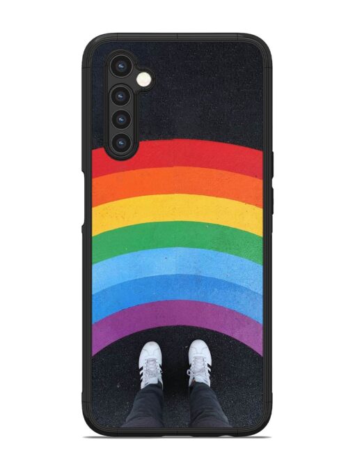 Legs Rainbow Glossy Metal TPU Phone Cover for Realme 6