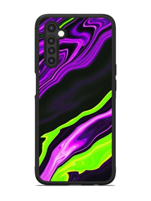 Bright Fluid Violet Glossy Metal Phone Cover for Realme 6