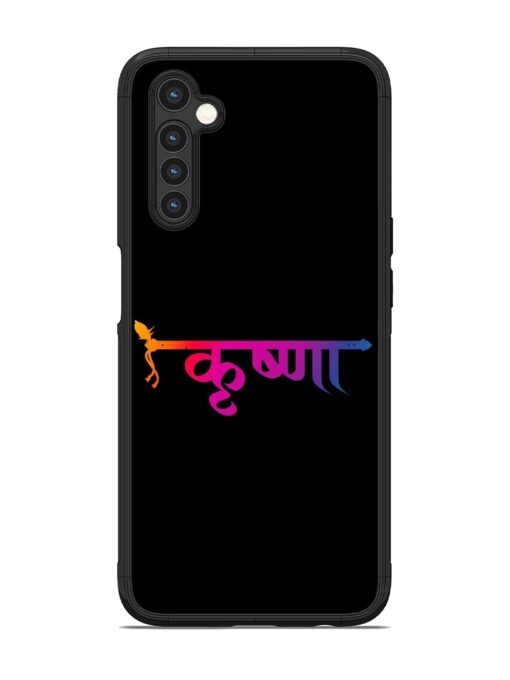 Krishna Typo Glossy Metal Phone Cover for Realme 6