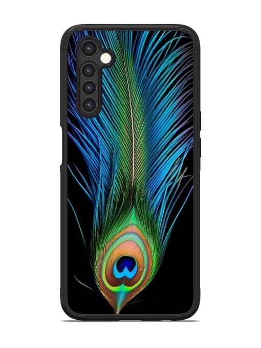 Peacock Feather Glossy Metal TPU Phone Cover for Realme 6 Zapvi