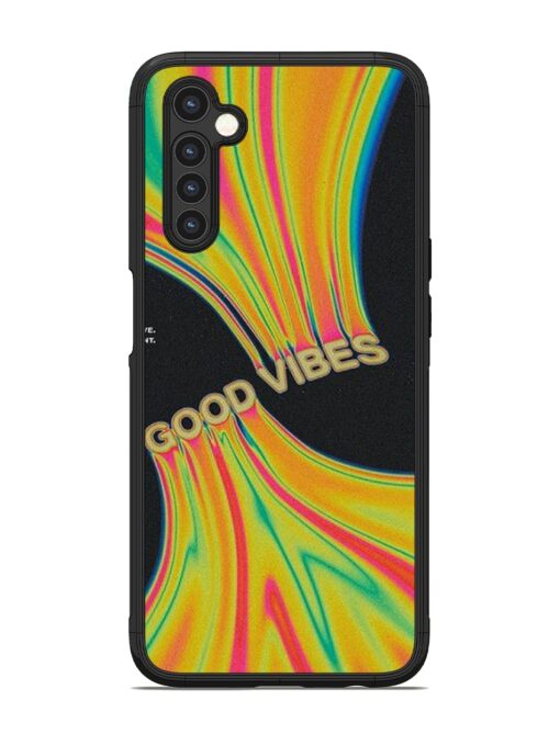 Good Vibes Glossy Metal Phone Cover for Realme 6 Zapvi