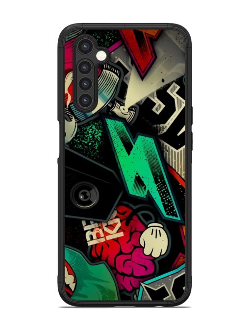 Graffiti Art Glossy Metal Phone Cover for Realme 6 Zapvi