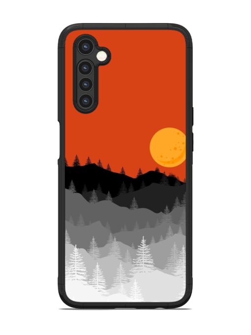 Mountain Lofi Sun Glossy Metal Phone Cover for Realme 6 Zapvi