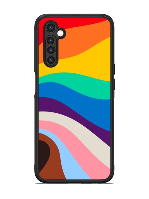 Minimal Pride Art Glossy Metal Phone Cover for Realme 6