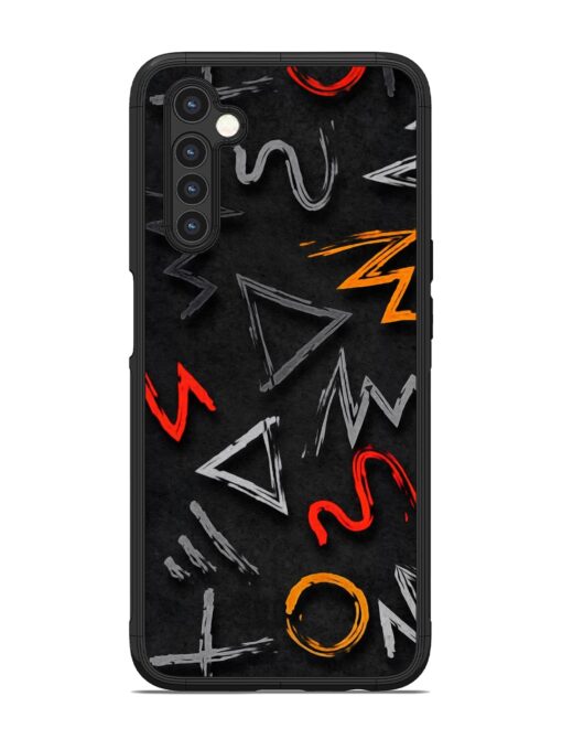 Grungy Graffiti Glossy Metal Phone Cover for Realme 6