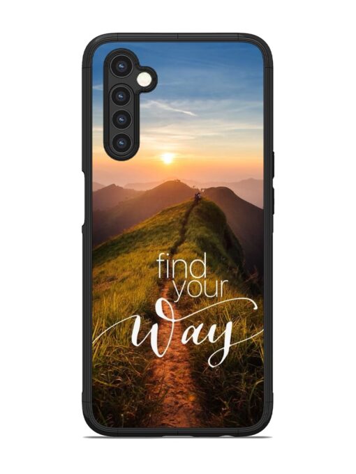 Find Your Way Glossy Metal Phone Cover for Realme 6 Zapvi