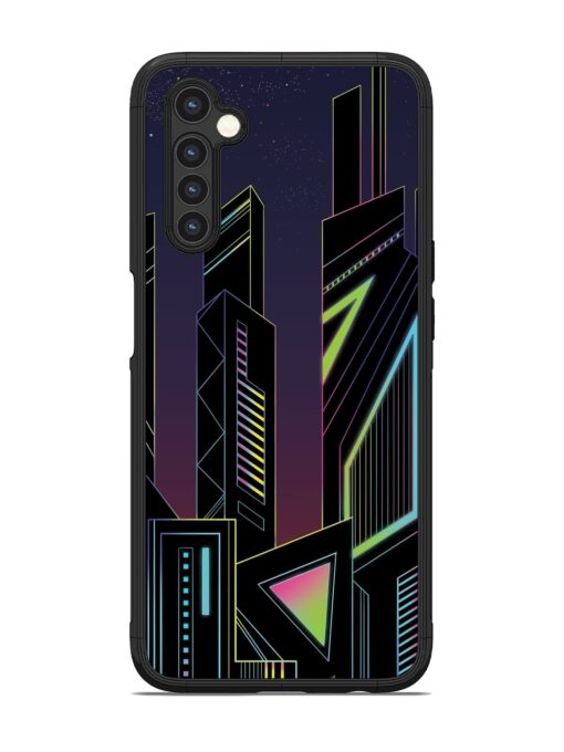 Neon Dreamscape Glossy Metal Phone Cover for Realme 6