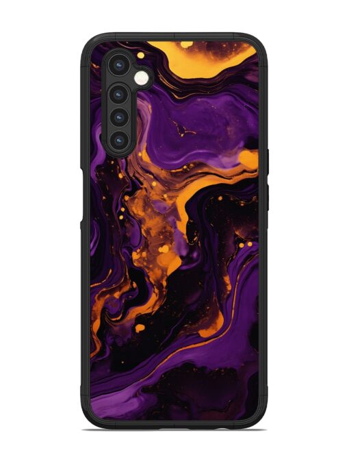 Painting Of A Purple Glossy Metal Phone Cover for Realme 6 Zapvi