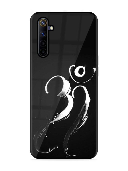 Om Logo Glossy Metal Phone Cover for Realme 6I Zapvi