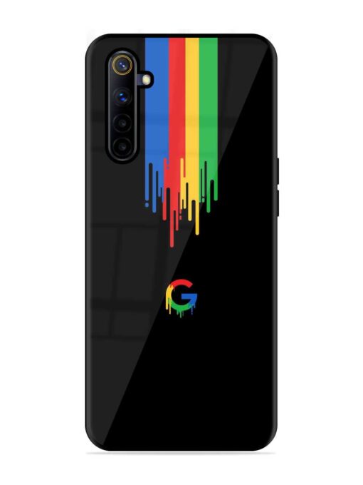 Google Logo Glossy Metal Phone Cover for Realme 6I Zapvi