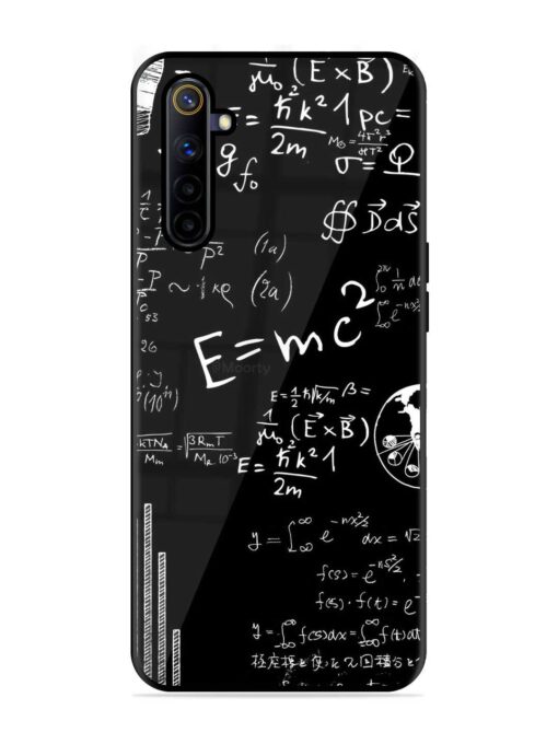 E=Mc2 Mass?Energy Equivalence Glossy Metal Phone Cover for Realme 6I Zapvi