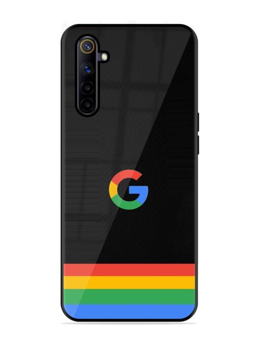 Google Logo Art Glossy Metal Phone Cover for Realme 6I