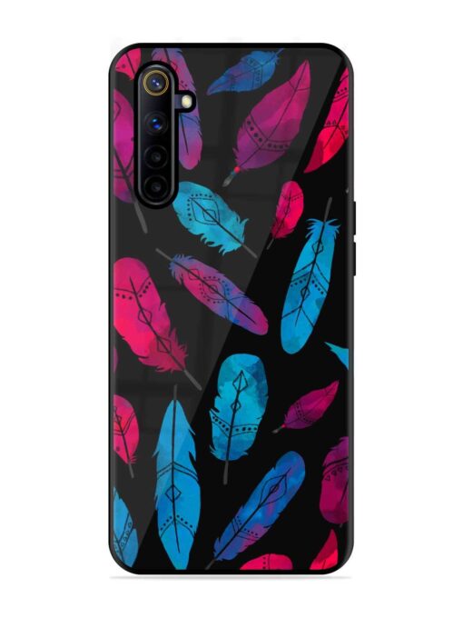 Feather Art Glossy Metal Phone Cover for Realme 6I