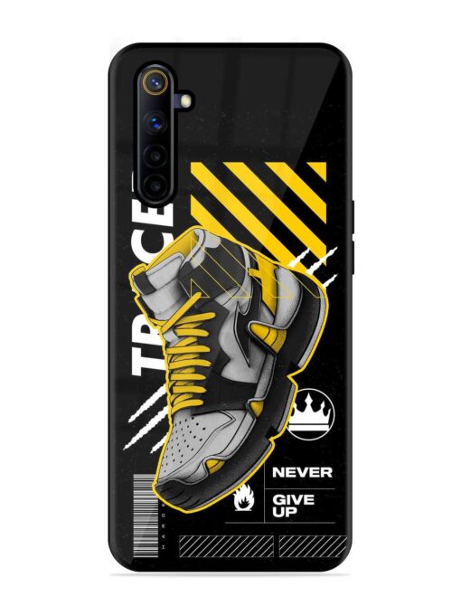 Shoe Background Glossy Metal Phone Cover for Realme 6I Zapvi